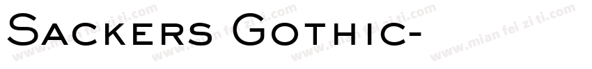 Sackers Gothic字体转换